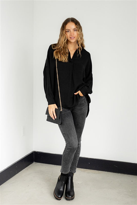 SALE - Whitney Collared Blouse - fab'rik