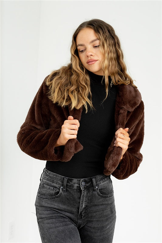 SALE - Haisley Faux Fur Jacket - fab'rik