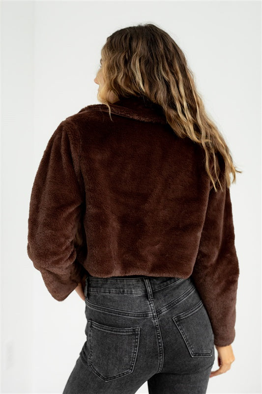 SALE - Haisley Faux Fur Jacket - fab'rik