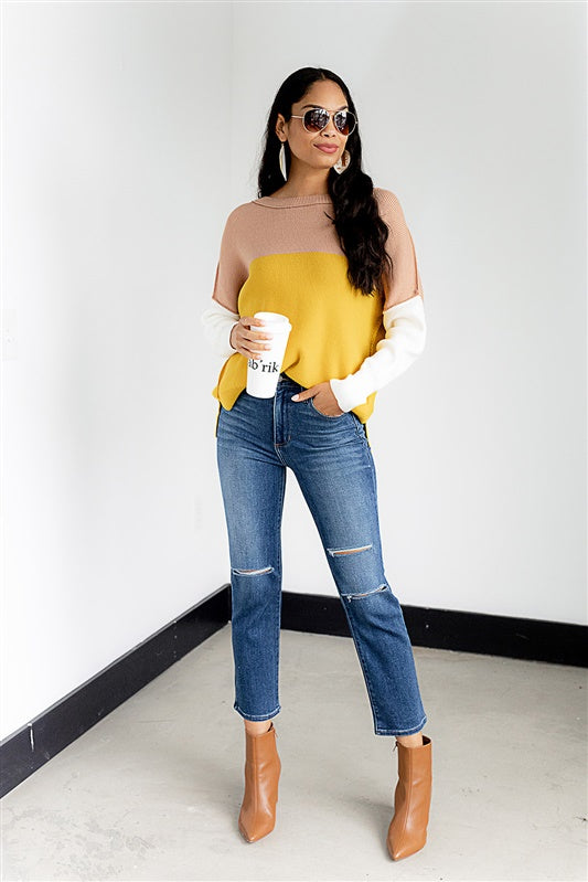 SALE - Garcia Colorblock Sweater - fab'rik