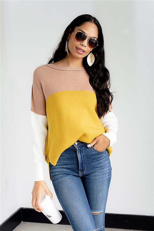 SALE - Garcia Colorblock Sweater - fab'rik