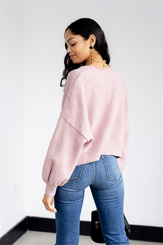 SALE - Wyoming Scoop Back Sweater - fab'rik