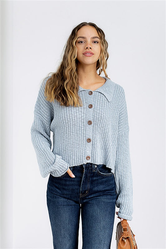 SALE - Sinclair Cropped Cardigan - fab'rik