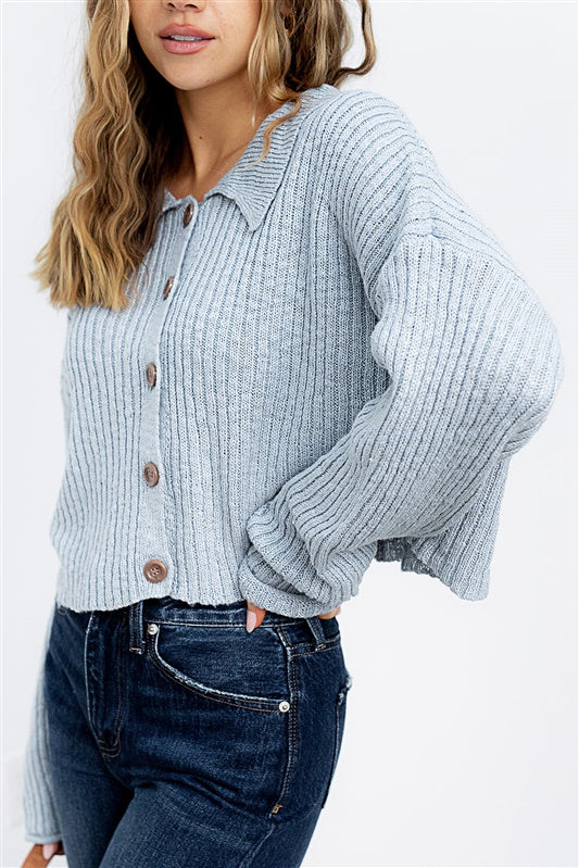 SALE - Sinclair Cropped Cardigan - fab'rik