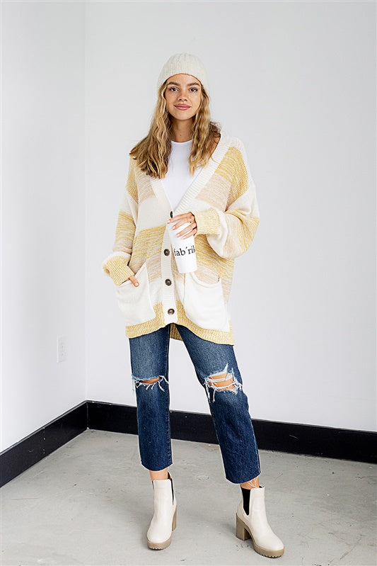 SALE - Colorado Striped Cardigan - fab'rik
