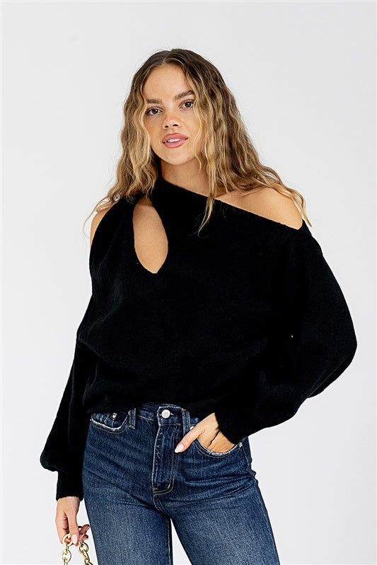 SALE - Aria Criss Cross Detail Sweater - fab'rik