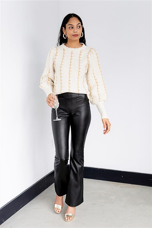 Spanx Like Leather Flare Pant - fab'rik