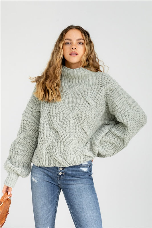 SALE - Dany Chunky Cable Sweater - fab'rik