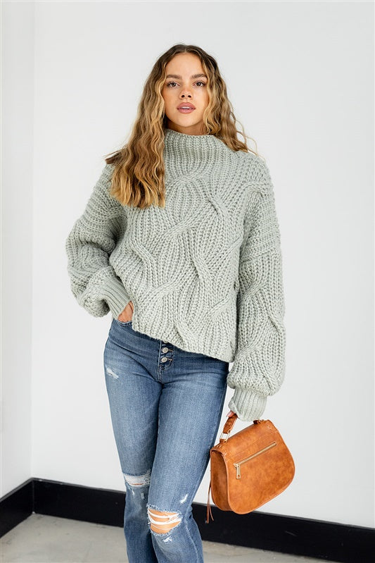 SALE - Dany Chunky Cable Sweater - fab'rik