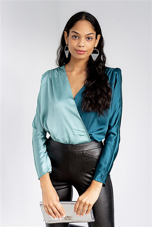 SALE - Jansyn Two Toned Bodysuit - fab'rik