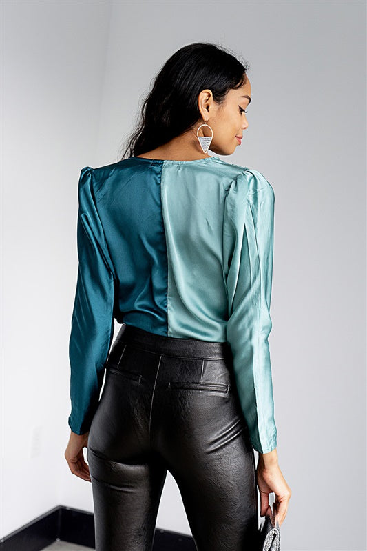 SALE - Jansyn Two Toned Bodysuit - fab'rik