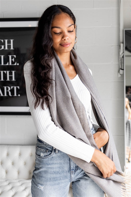 SALE - Graham Herringbone Scarf - fab'rik