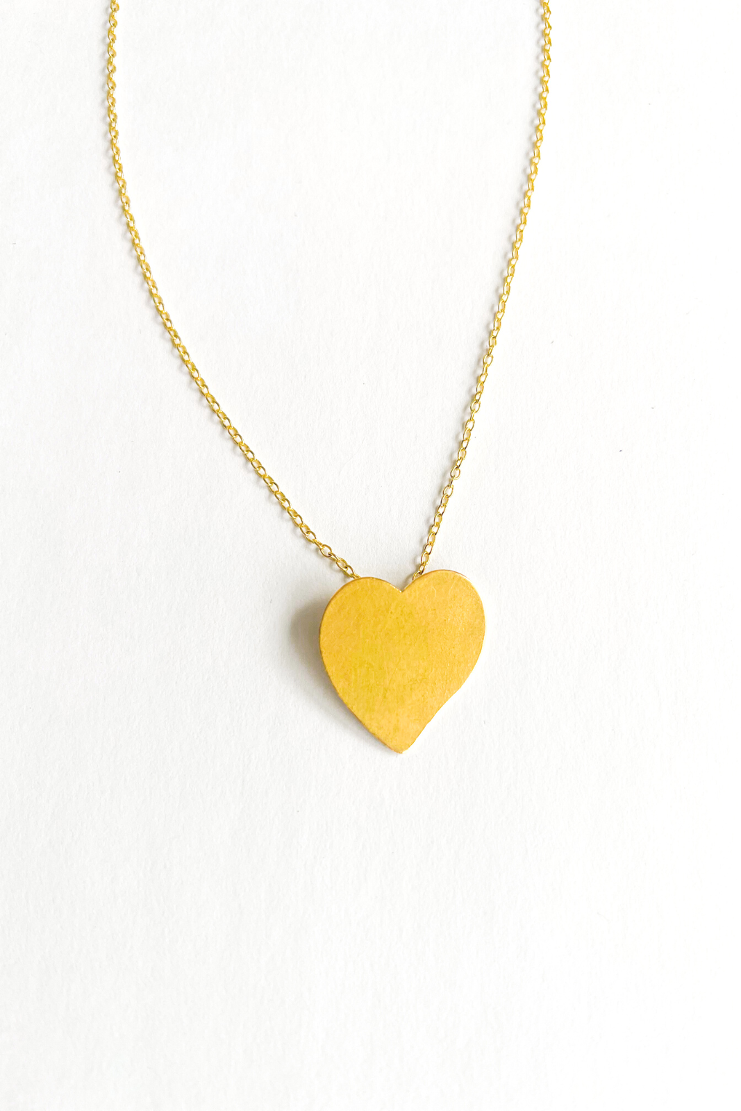 Ink + Alloy Brass Heart Necklace - fab'rik
