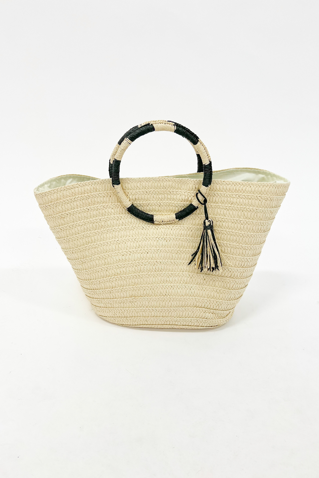 Audrey Striped Handle Tote - fab'rik