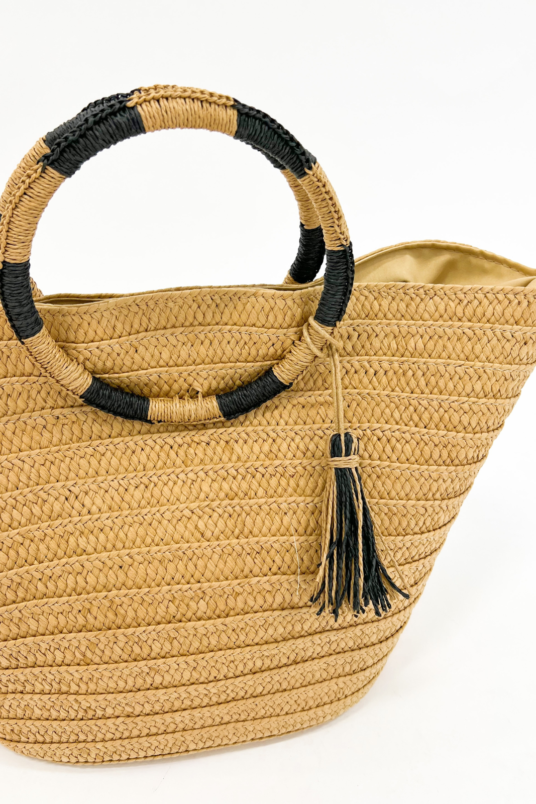 Audrey Striped Handle Tote - fab'rik