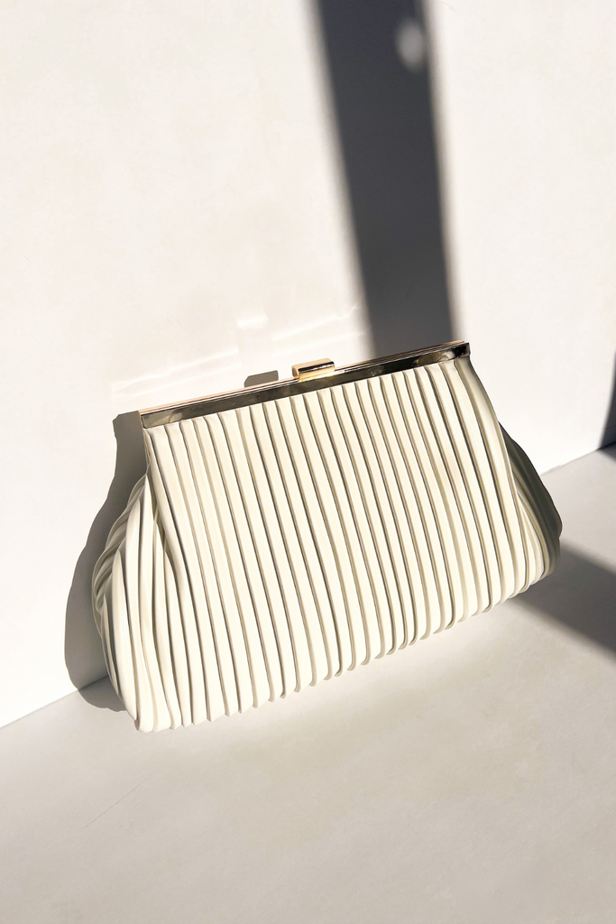 Roselle Pleated Clutch - fab'rik