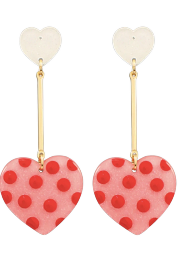 Hadley Heart Drop Earrings - fab'rik
