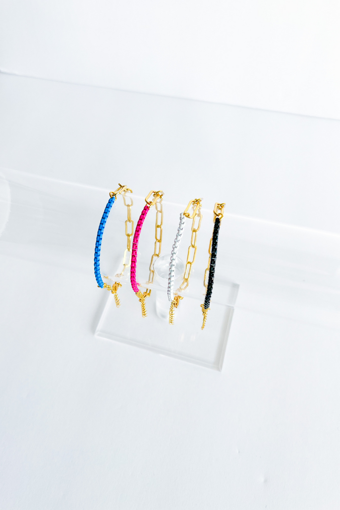 Lolli Lanyard Link Enamel Bracelet - fab'rik