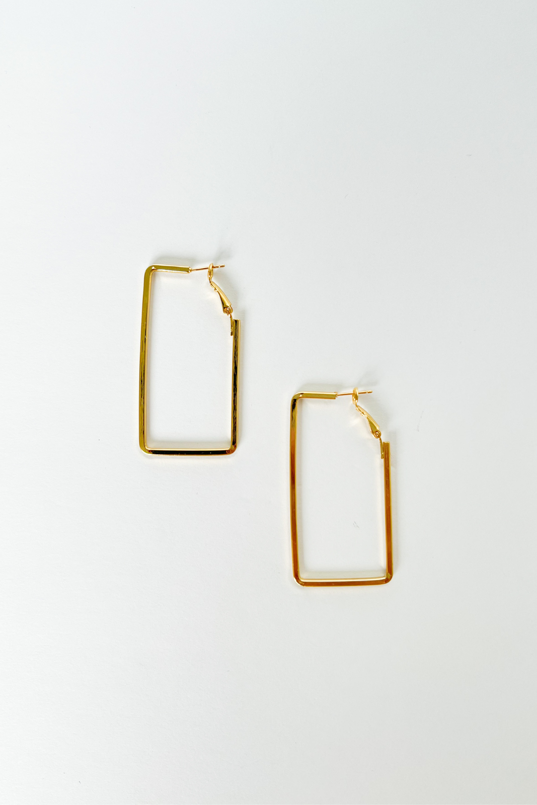 Essie Rectangular Hoop Earrings - fab'rik