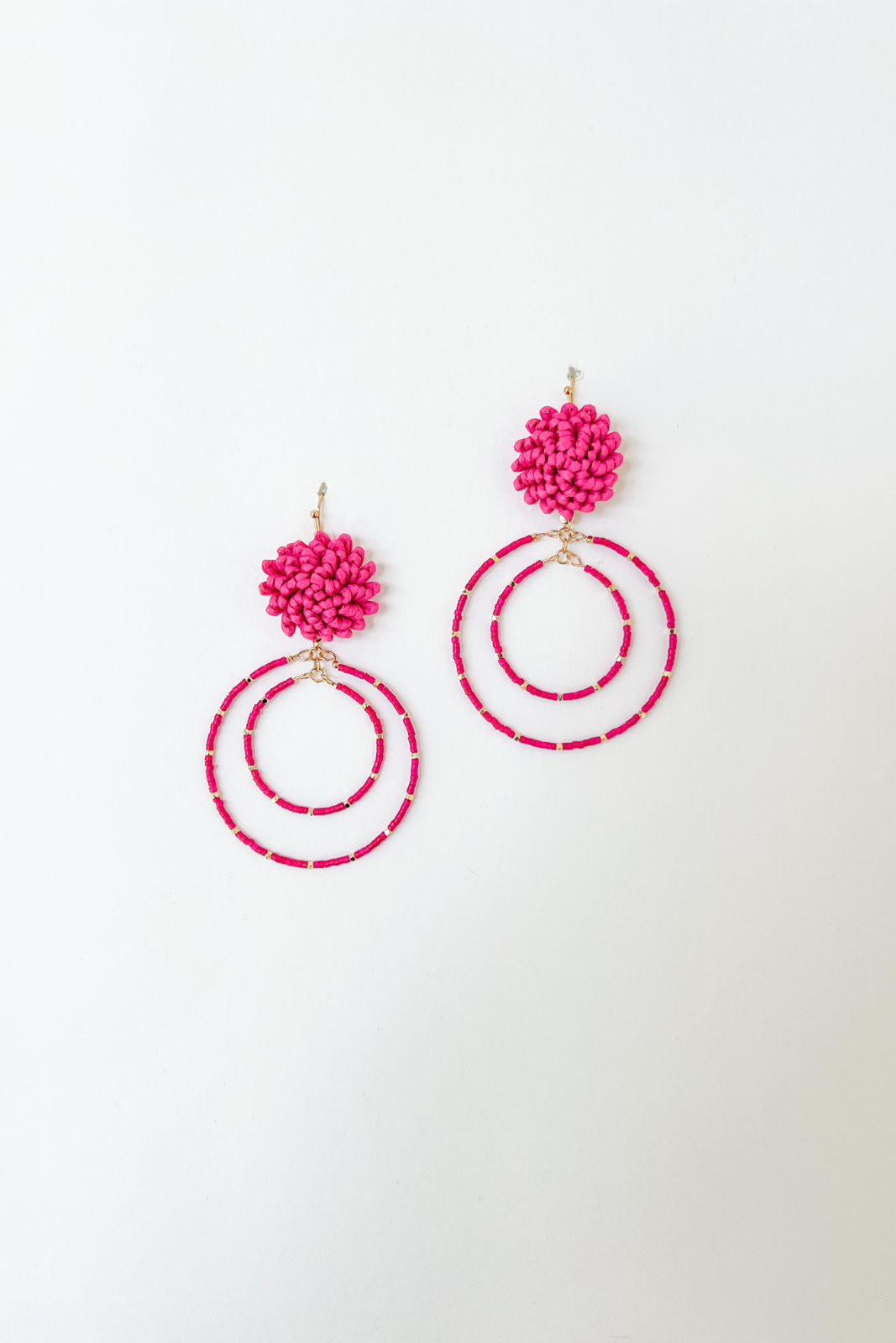 Eve Double Circle Flower Earring - fab'rik
