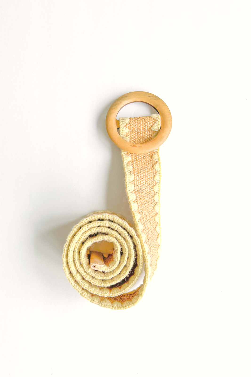Cassie Embroidered Raffia Belt - fab'rik
