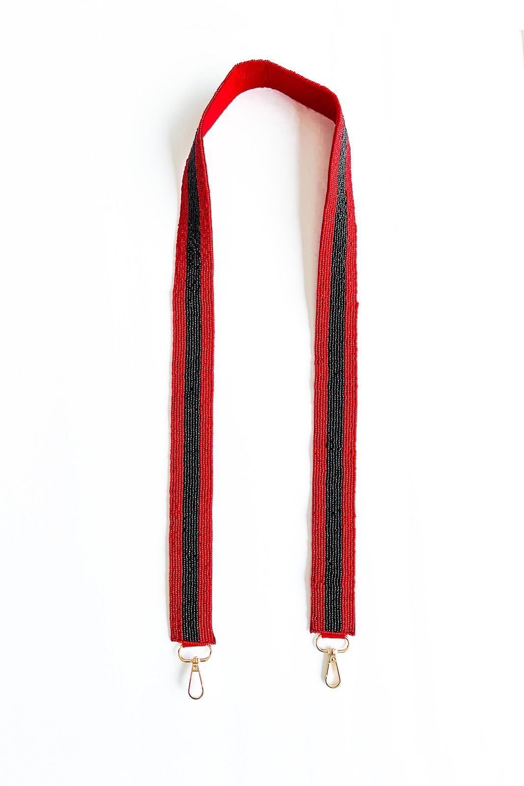 Juliana Striped Beaded Bag Strap - fab'rik