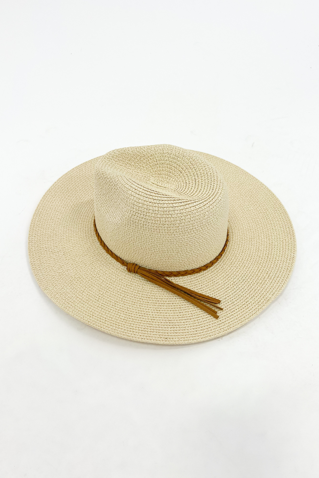 Sandy Faux Leather Strap Hat - fab'rik