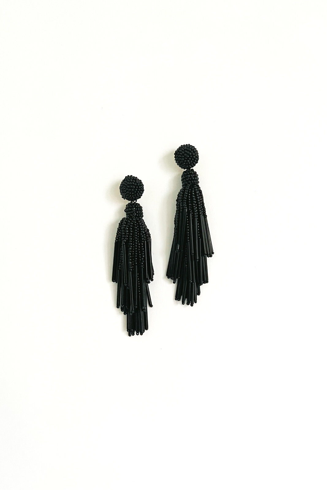Claire Beaded Tassel Earrings - fab'rik
