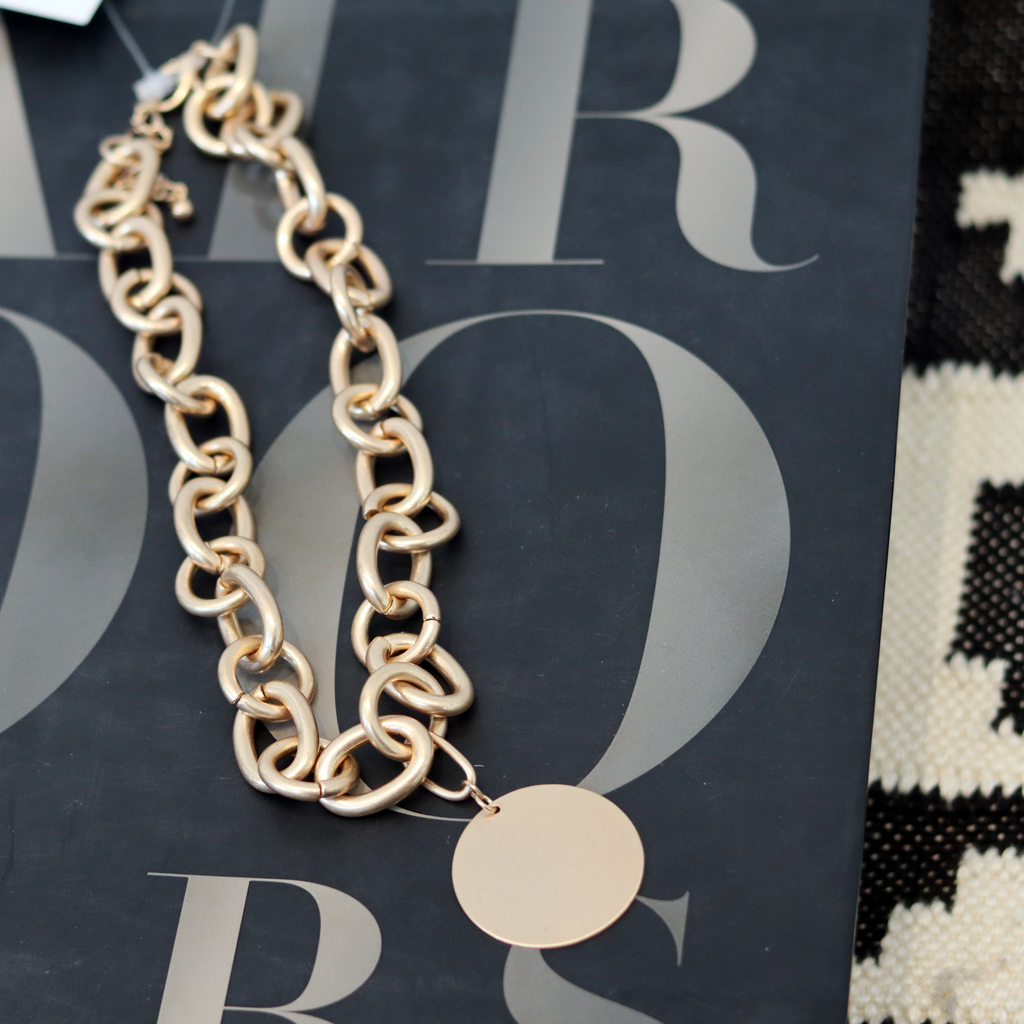 Angie Disc Chain Necklace - fab'rik