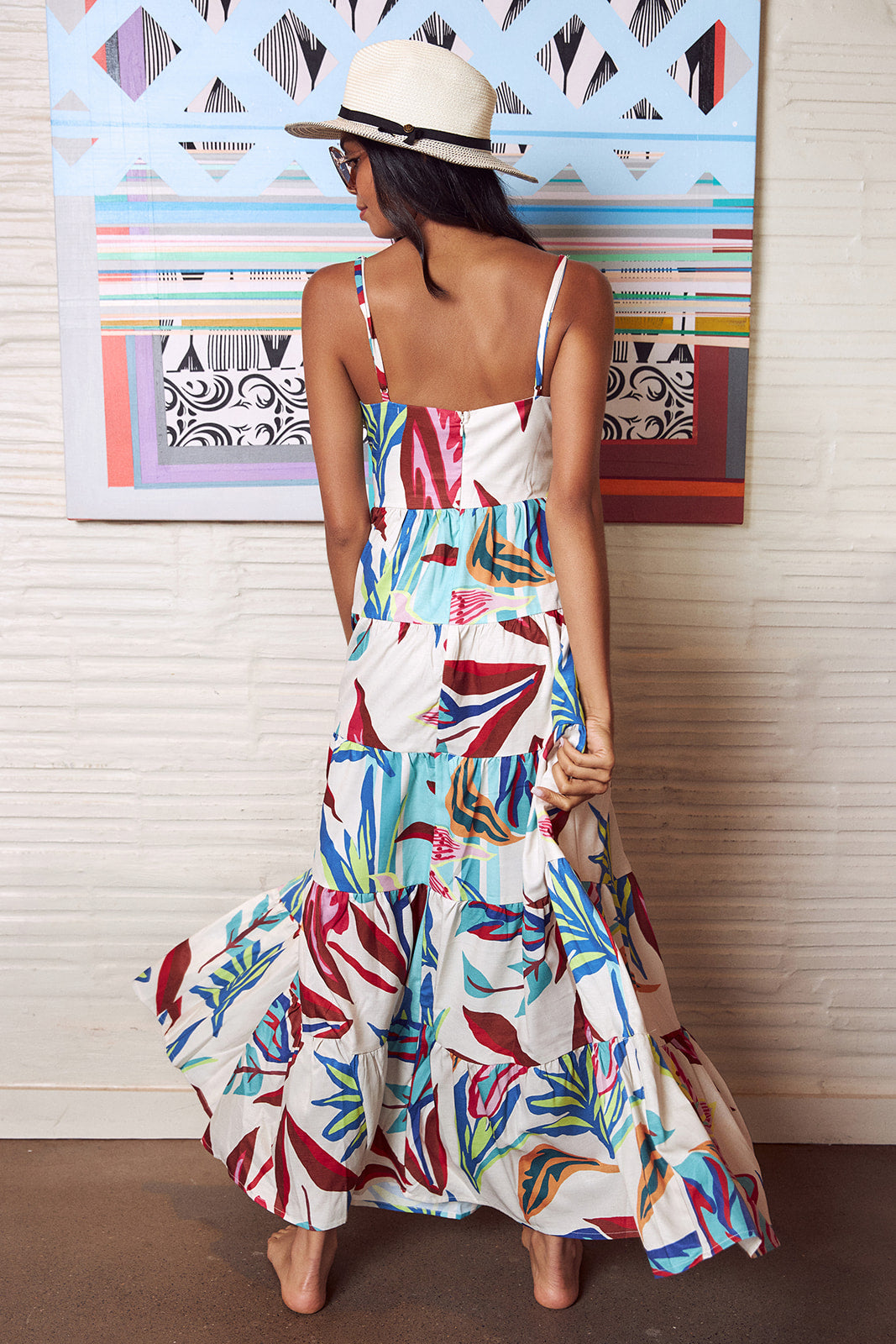 Merida Floral Tiered Maxi Dress - fab'rik