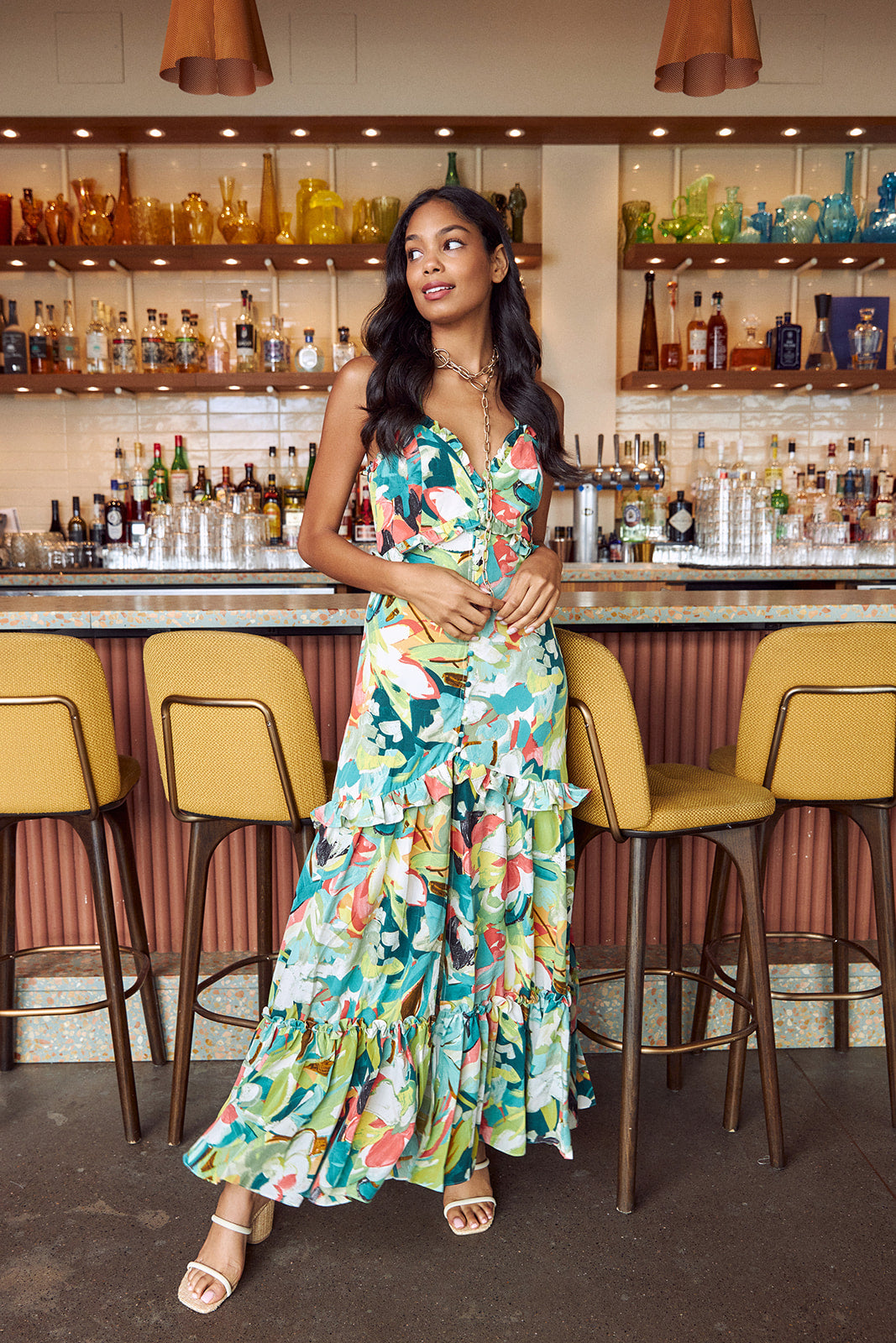 Baja Floral Maxi Dress - fab'rik