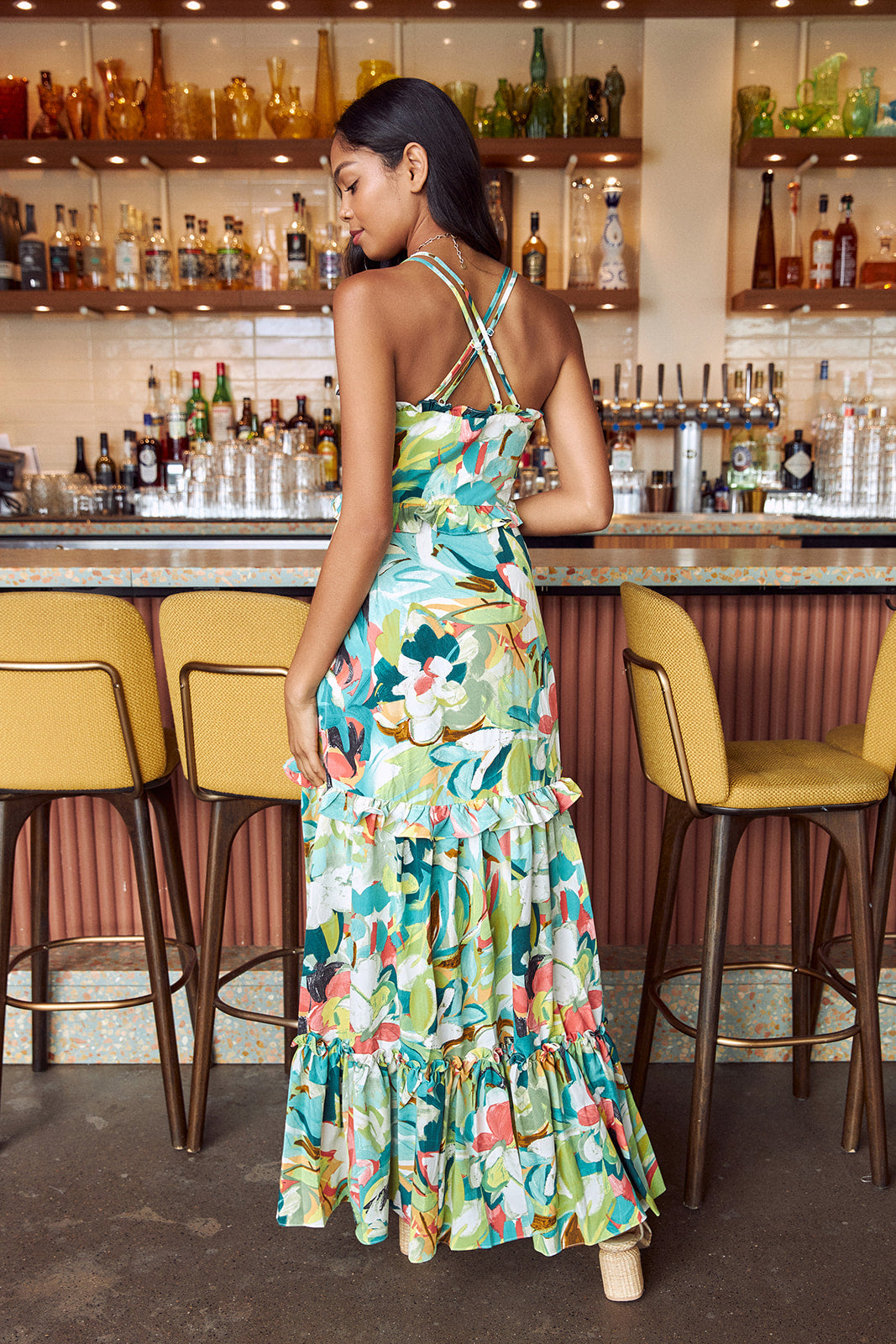 Baja Floral Maxi Dress - fab'rik