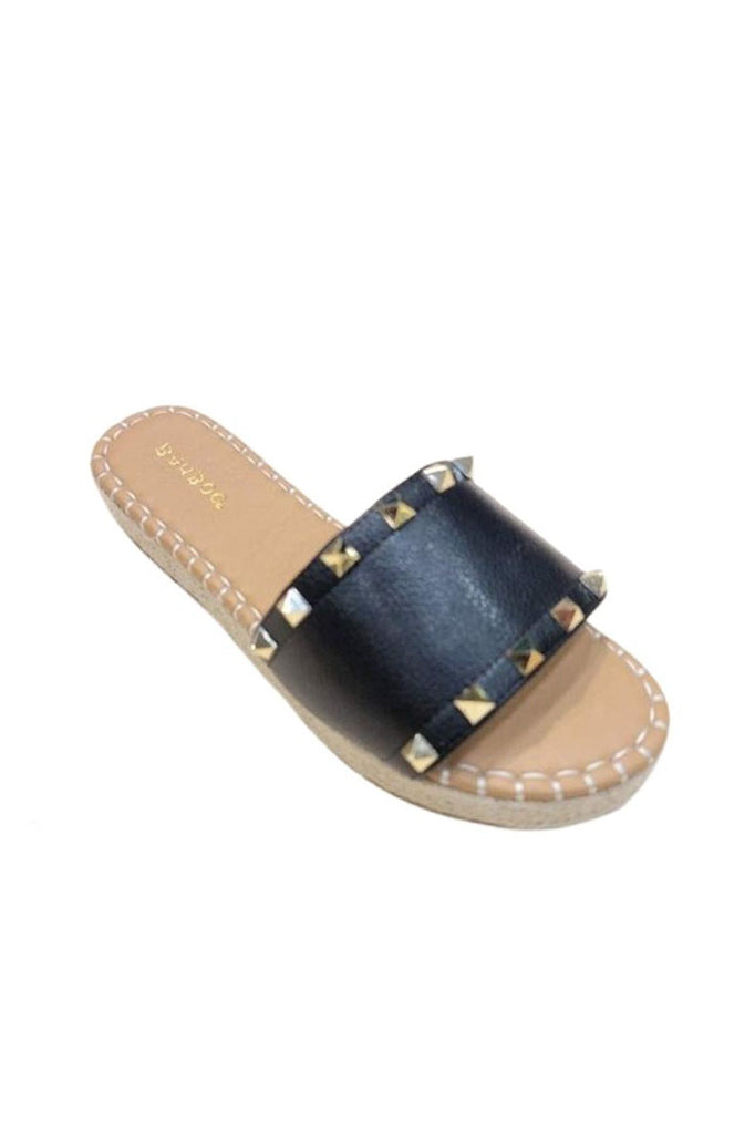 Cape Studded Espadrille Sandal - fab'rik