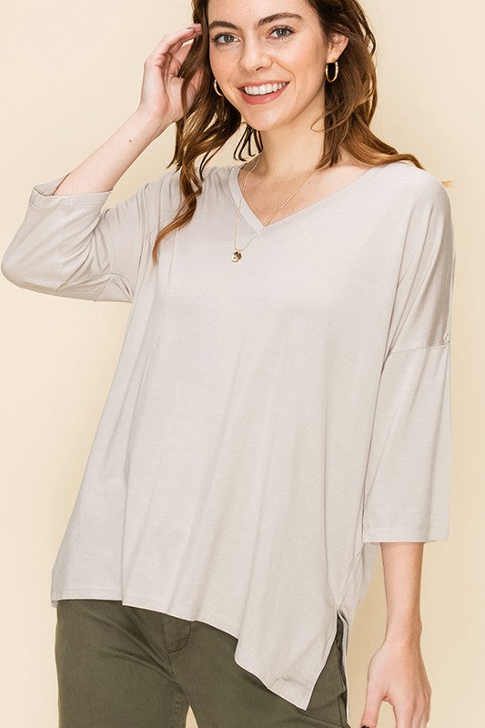 Sable 3/4 Sleeve Tee - fab'rik