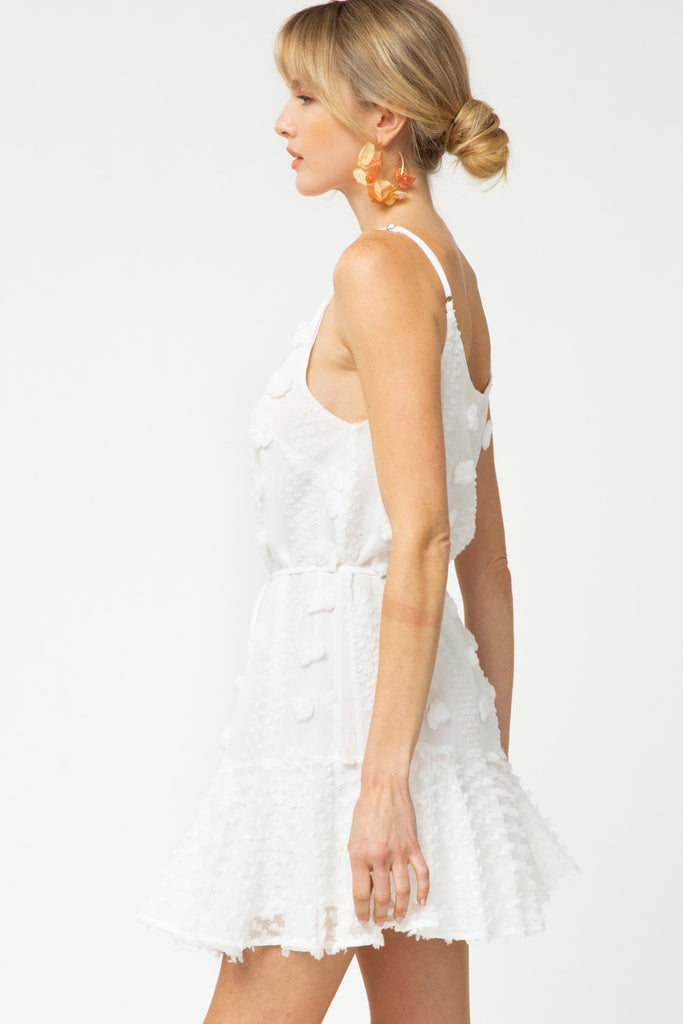 Arlena Pom Pom Sleeveless Dress - fab'rik