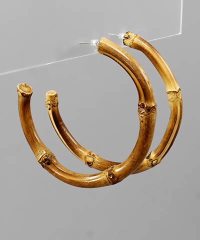 Lilah Bamboo Hoops - fab'rik