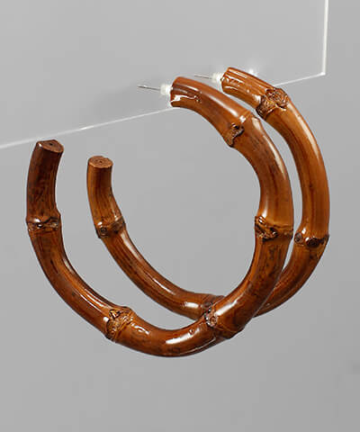 Lilah Bamboo Hoops - fab'rik