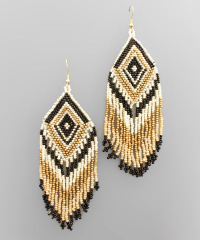Harper Beaded Detail Earring - fab'rik