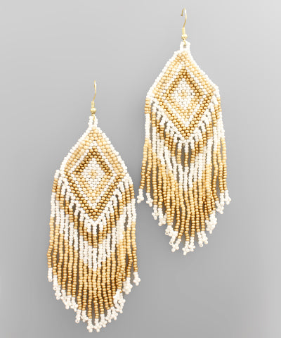 Harper Beaded Detail Earring - fab'rik