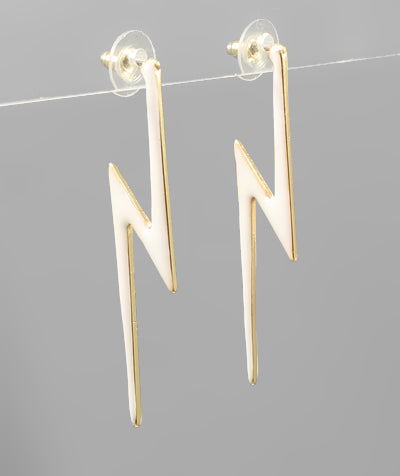 Riley Lightening Bolt Earring - fab'rik