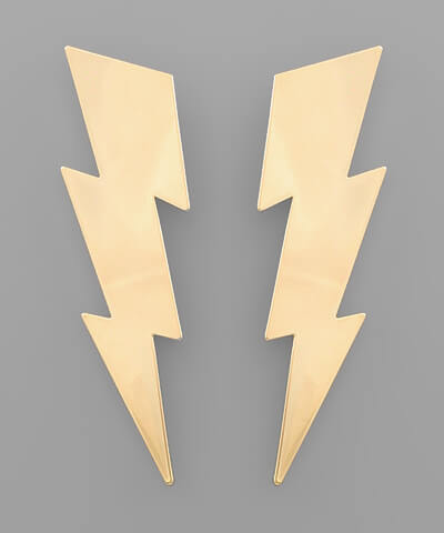 Lacy Lightning Bolt Earrings - fab'rik