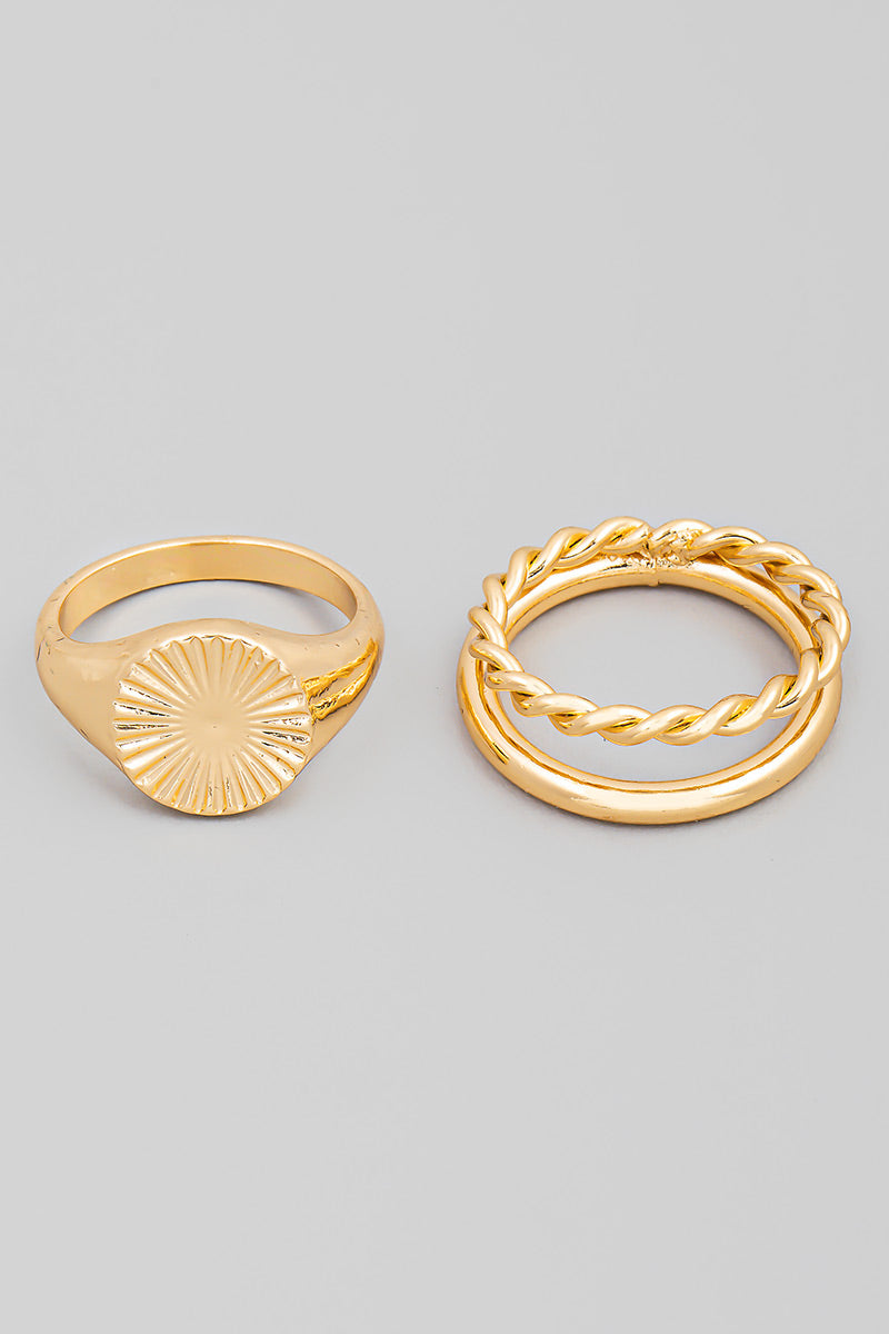Arriba Signet Ring Set - fab'rik