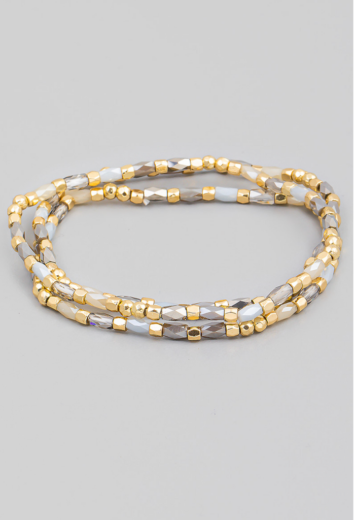 Dalby Glass Beaded Bracelet - fab'rik