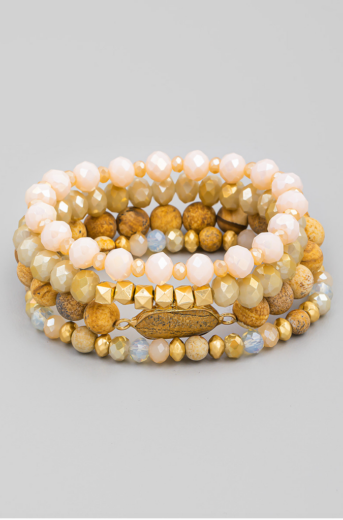 Giza Stone Bracelet Set - fab'rik