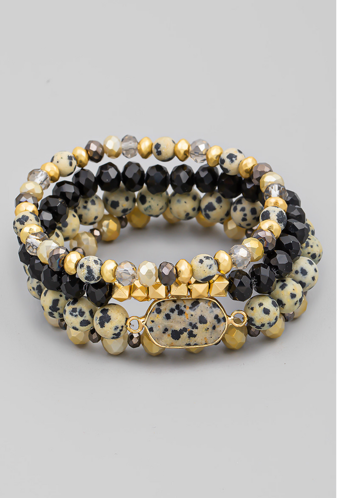 Giza Stone Bracelet Set - fab'rik