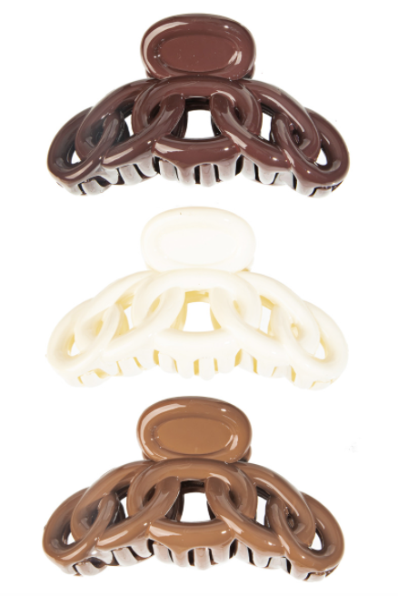 Lissie Chain Link Hair Claw Set - fab'rik