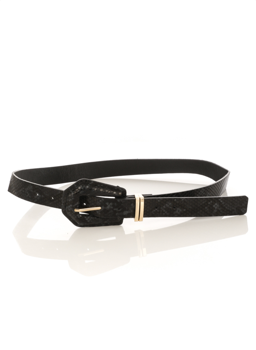 Lucinda Snake Print Belt - fab'rik