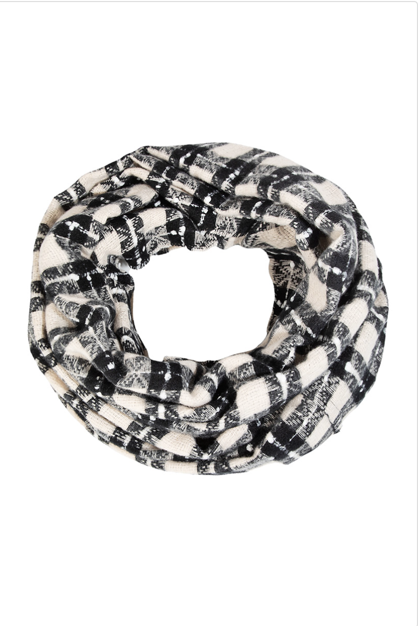 SALE - Marjorie Plaid Infinity Scarf - fab'rik