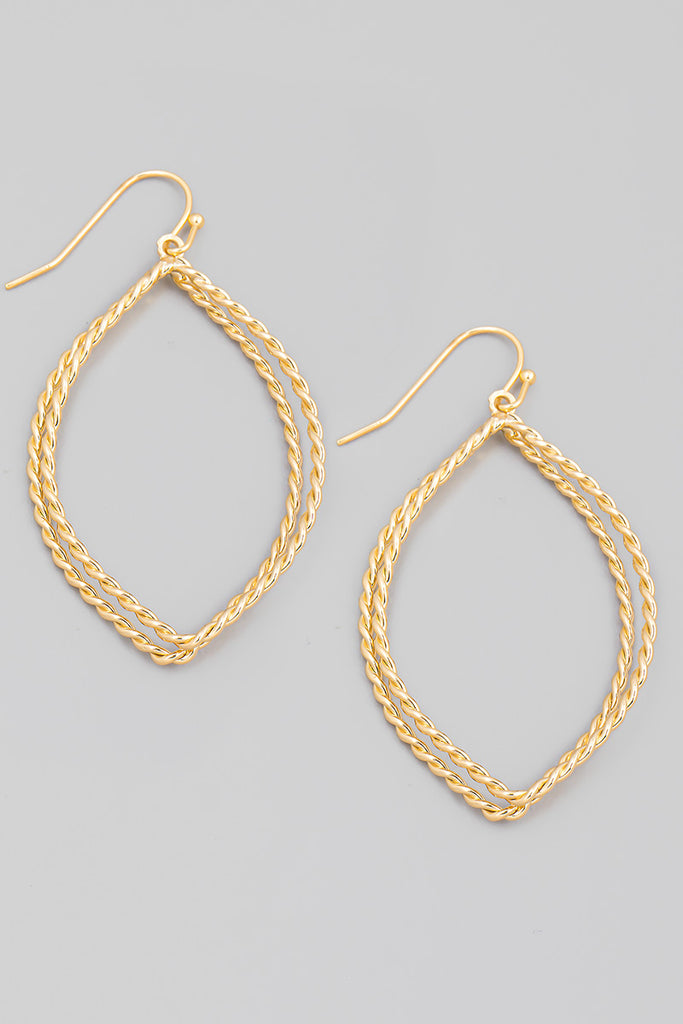 Solona Twist Hoop Earrings - fab'rik