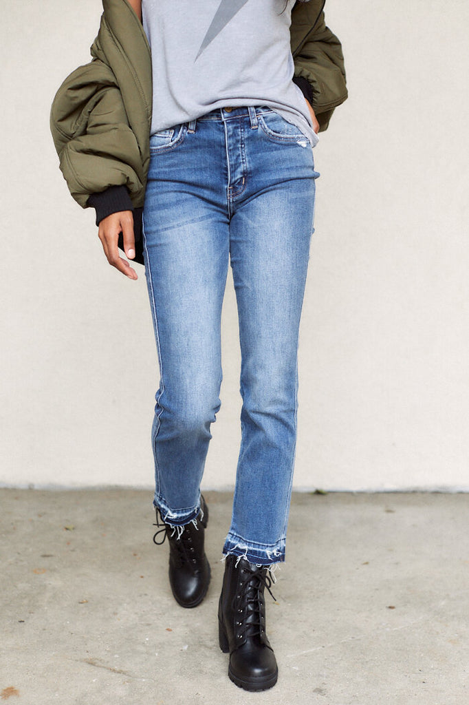 SALE - Barrow High Rise Straight Jeans - fab'rik